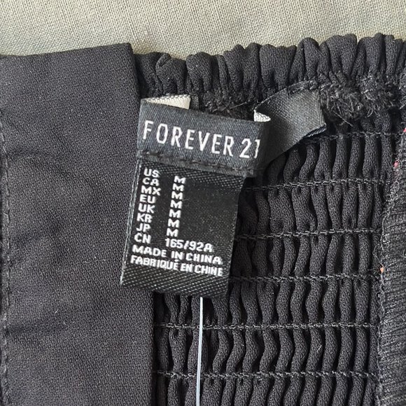 Forever 21 Black and Pink Patterned Sequin Cut-Out Mini Dress - Picture 4 of 6